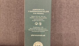 Jameson vo fľaši, fusakle v krabici 0,7l 40%